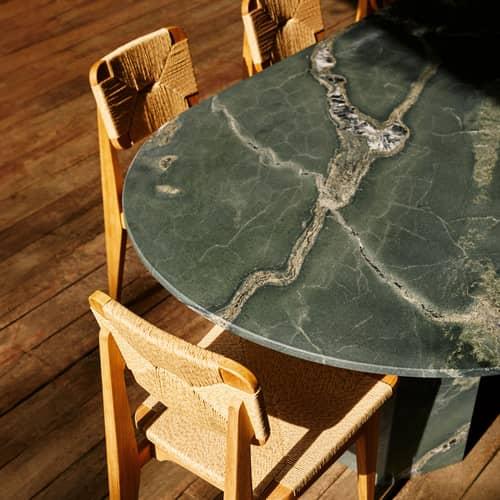 Mesa de pedra personalizada para sala de jantar